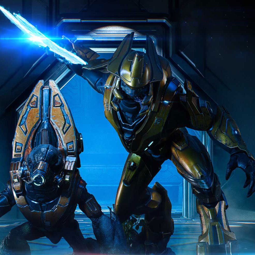 Elite Zealot & Grunt Minor: Covenant Assault Quarter Scale Statue by Prime 1 Studio — official photo 6