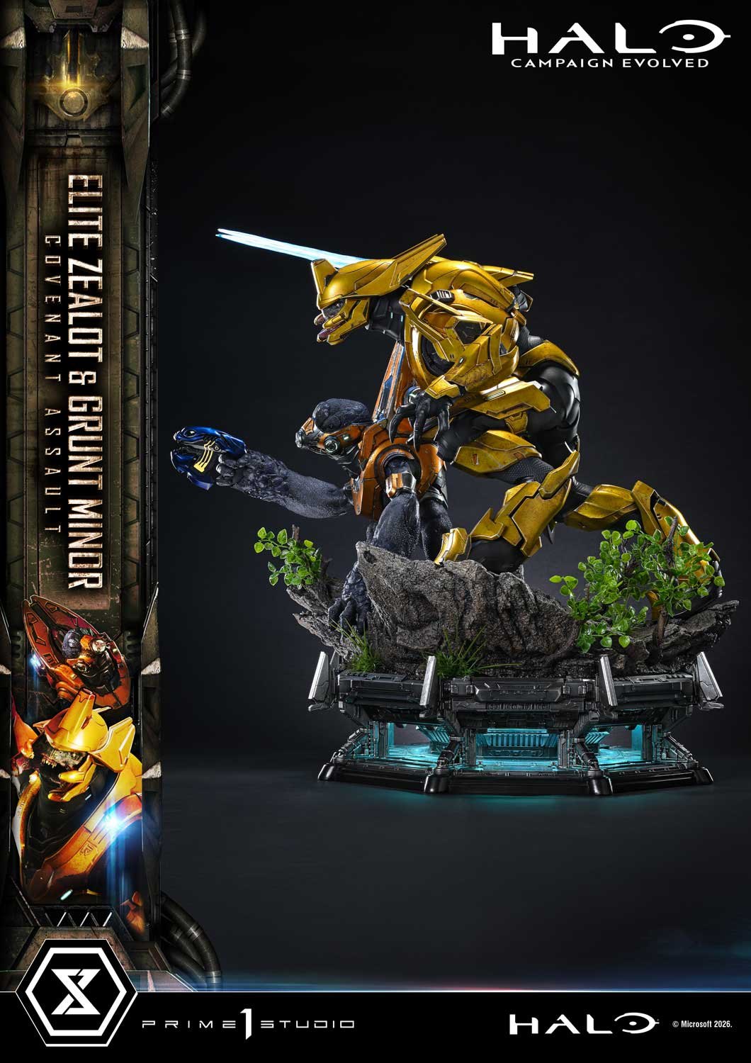 Elite Zealot & Grunt Minor: Covenant Assault Quarter Scale Statue by Prime 1 Studio — official photo 11