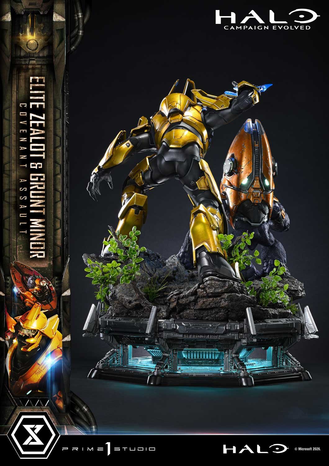 Elite Zealot & Grunt Minor: Covenant Assault Quarter Scale Statue by Prime 1 Studio — official photo 12
