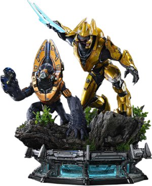 Elite Zealot & Grunt Minor: Covenant Assault Quarter Scale Statue by Prime 1 Studio — official photo 18