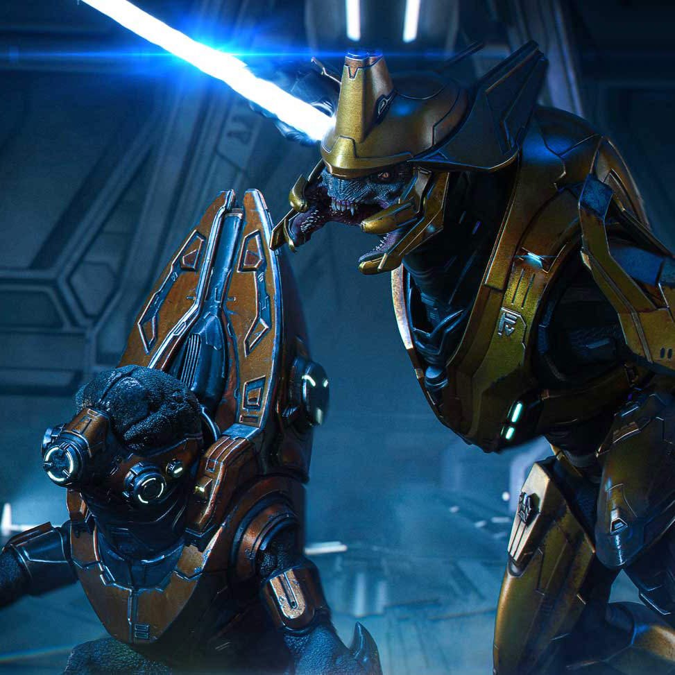 Elite Zealot & Grunt Minor: Covenant Assault Quarter Scale Statue by Prime 1 Studio — official photo 19