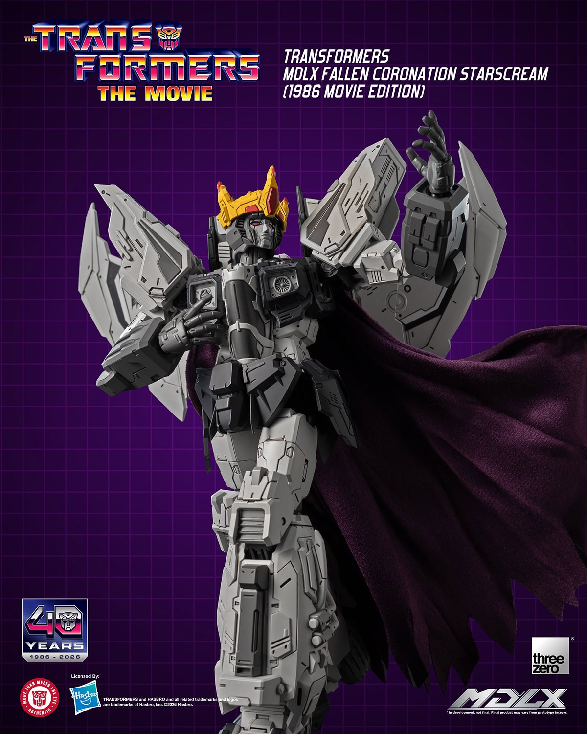 Fallen Coronation Starscream (1986 Movie Edition) MDLX Action Figure by Threezero — official photo 8