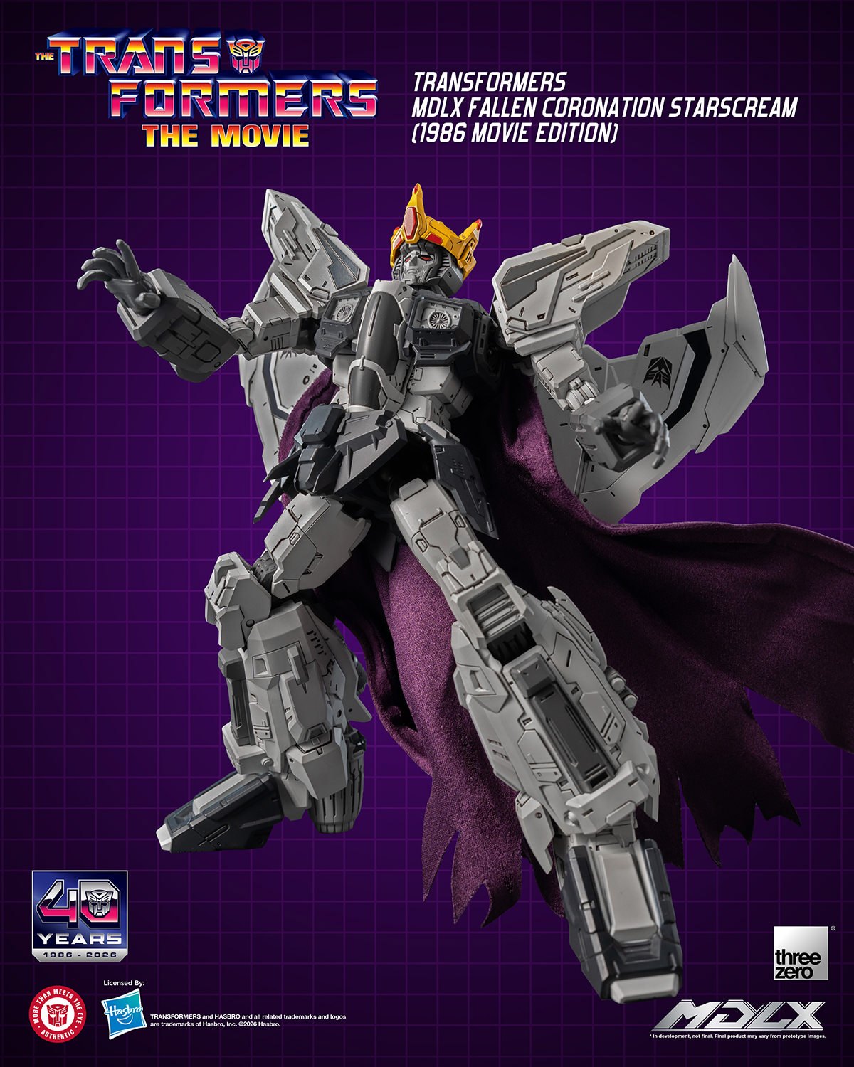 Fallen Coronation Starscream (1986 Movie Edition) MDLX Action Figure by Threezero — official photo 9