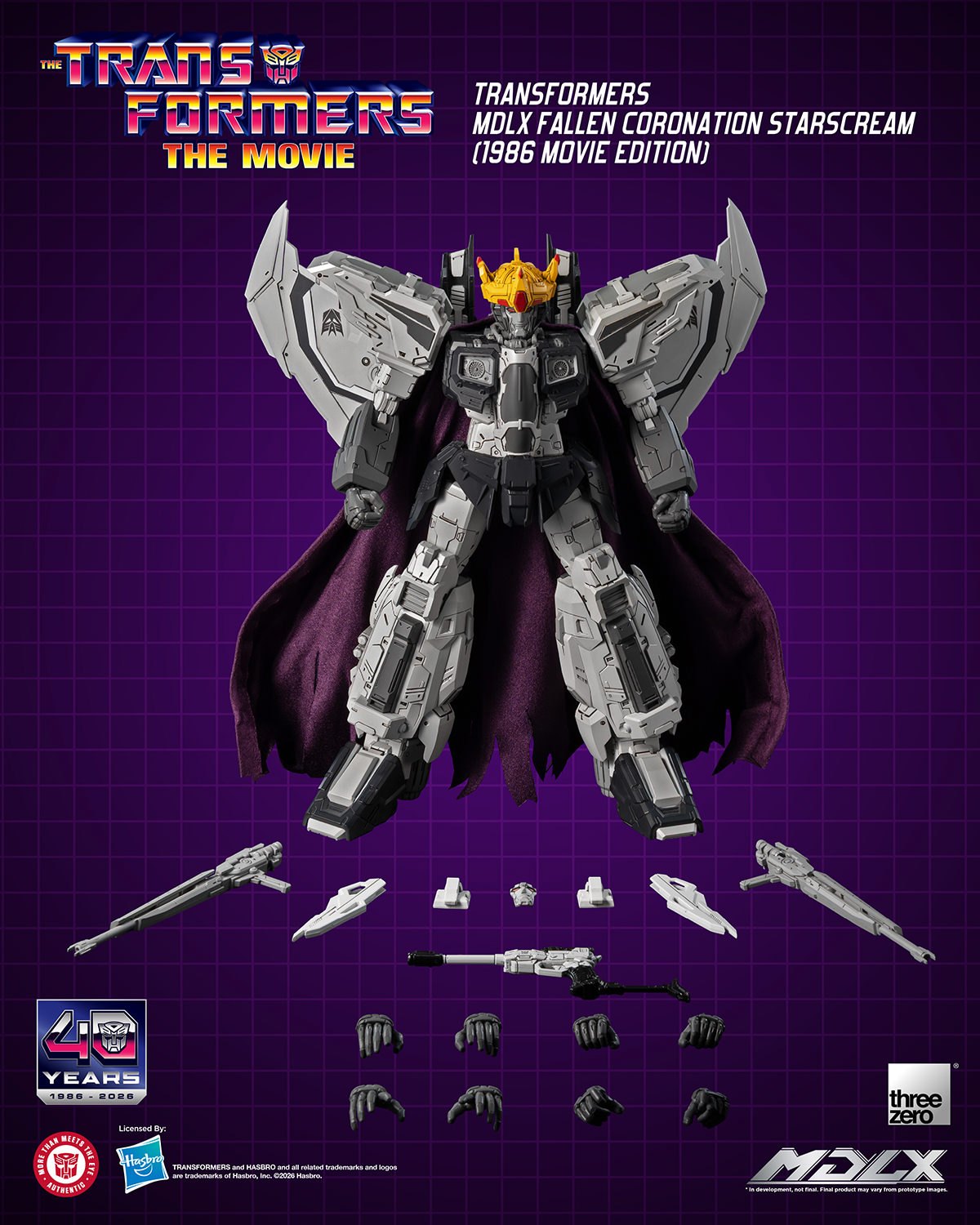 Fallen Coronation Starscream (1986 Movie Edition) MDLX Action Figure by Threezero — official photo 11