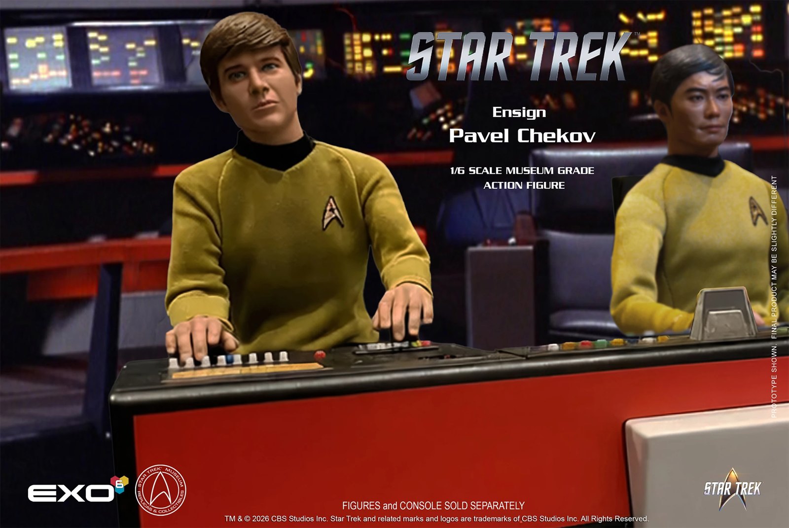 Ensign Pavel Chekov Sixth Scale Figure by EXO-6 — official photo 4