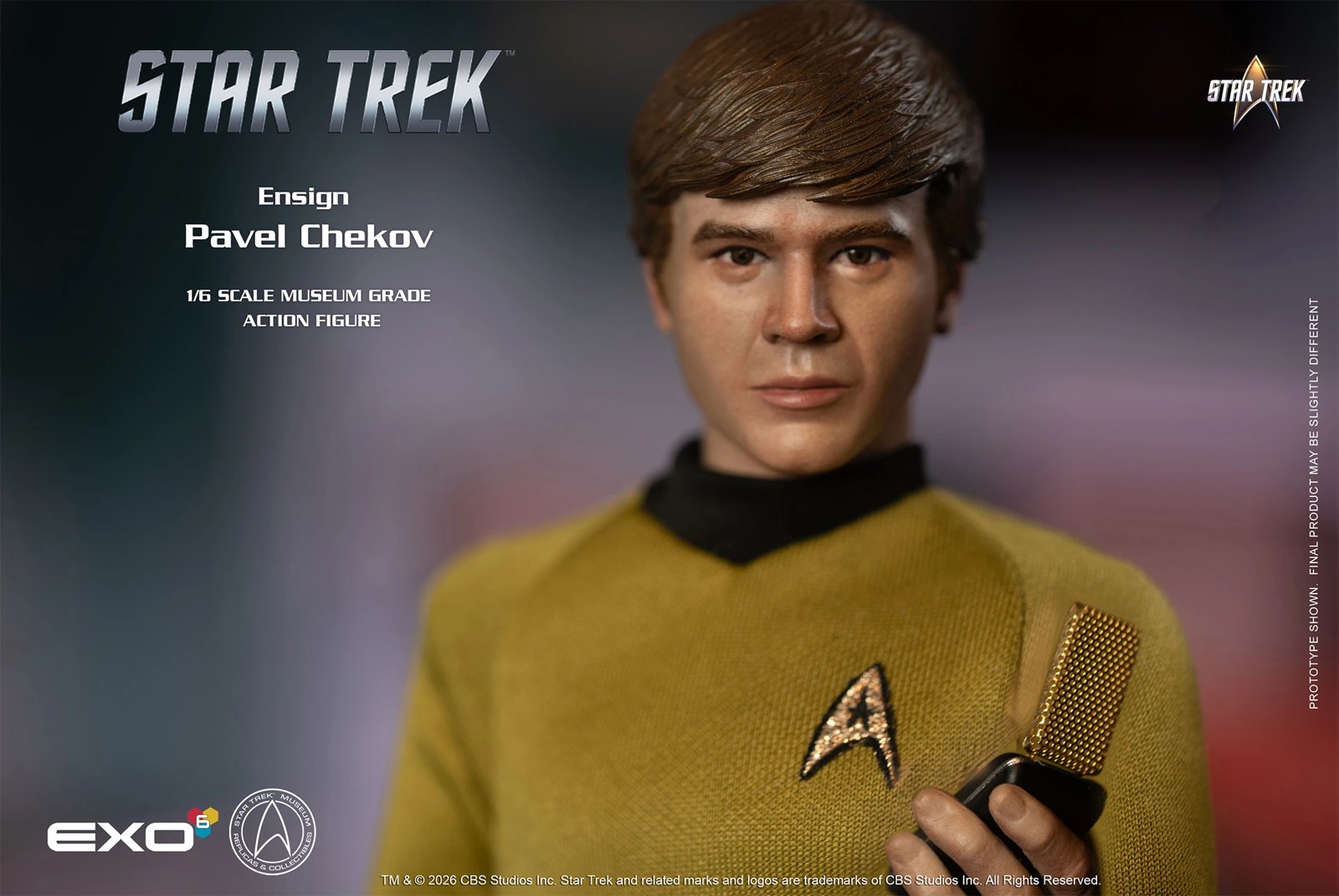 Ensign Pavel Chekov Sixth Scale Figure by EXO-6 — official photo 6