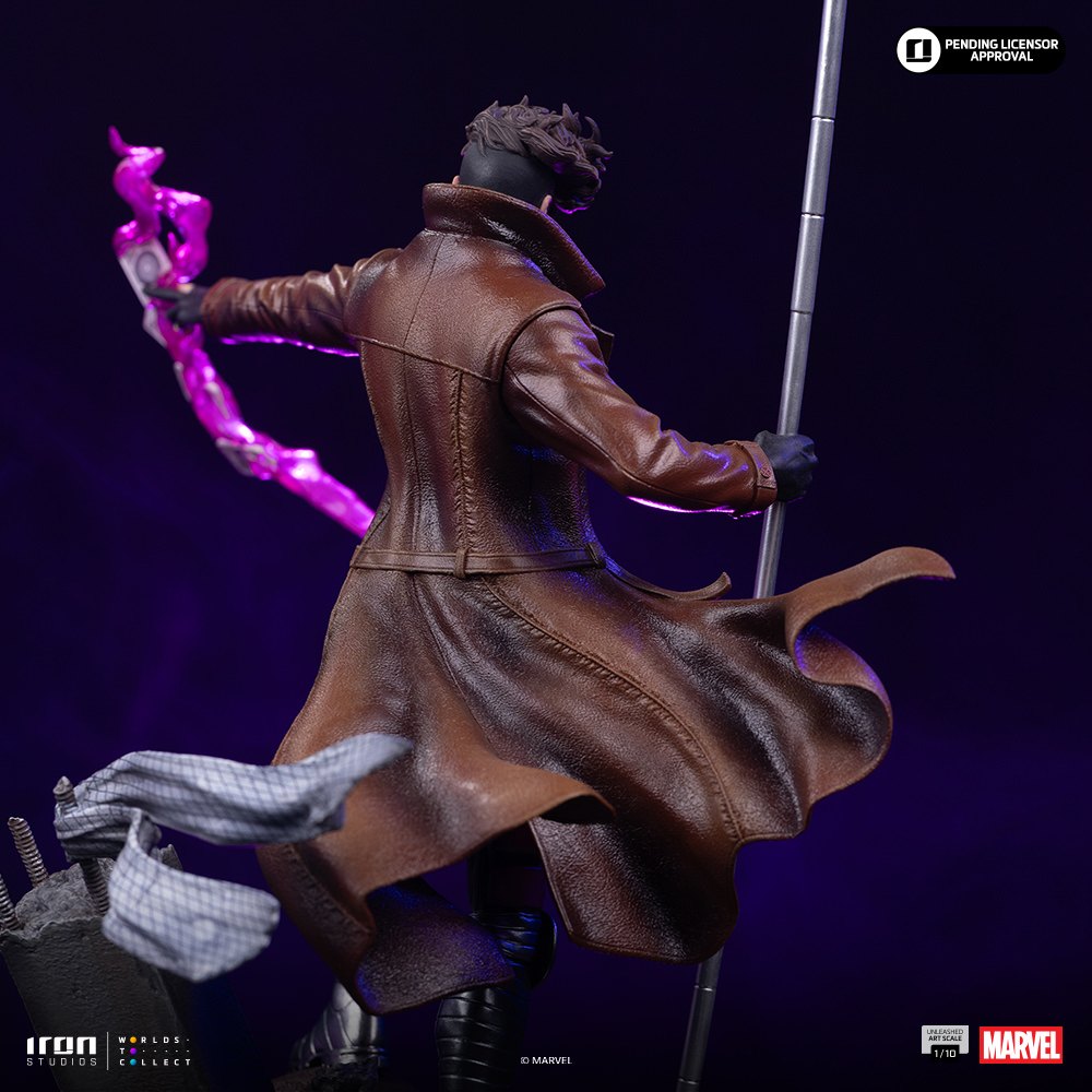 Gambit Unleashed 1:10 Scale Statue by Iron Studios — official photo 4