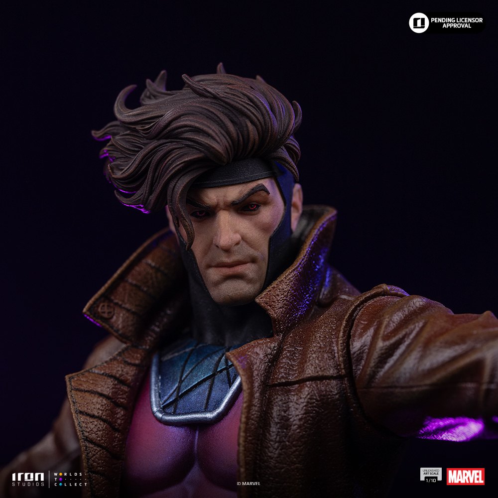 Gambit Unleashed 1:10 Scale Statue by Iron Studios — official photo 5