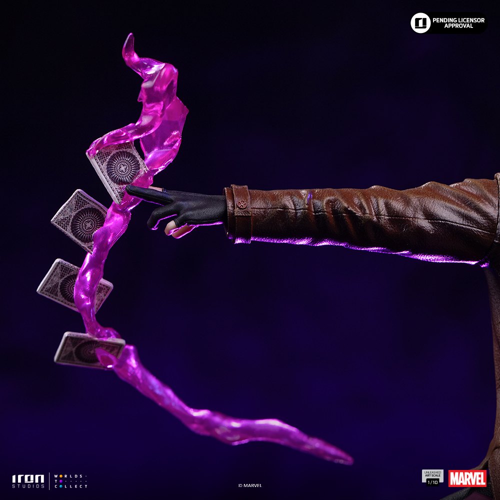 Gambit Unleashed 1:10 Scale Statue by Iron Studios — official photo 6