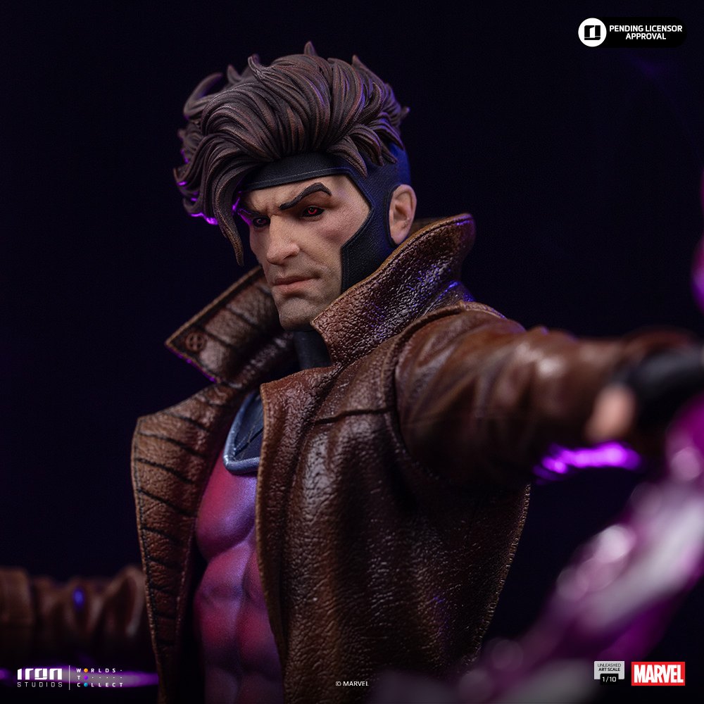 Gambit Unleashed 1:10 Scale Statue by Iron Studios — official photo 9