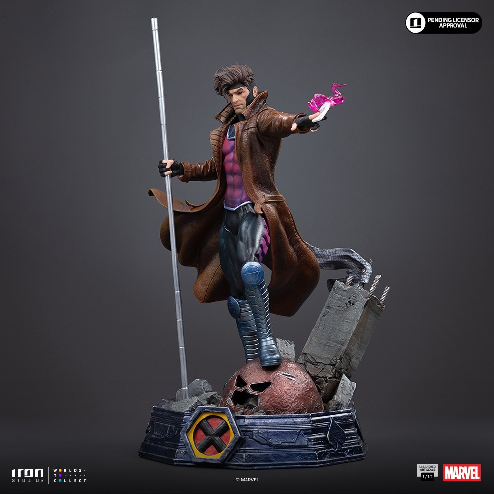 Gambit Unleashed 1:10 Scale Statue by Iron Studios — official photo 13