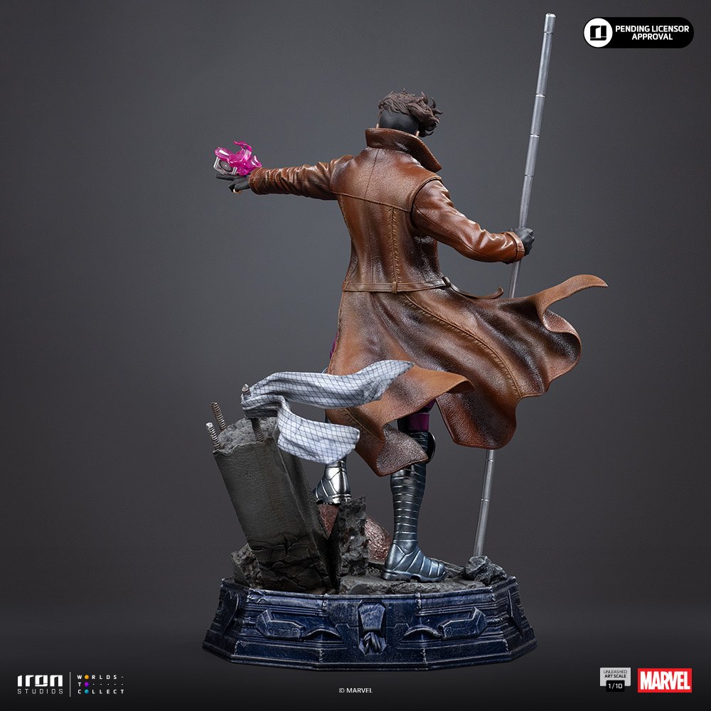 Gambit Unleashed 1:10 Scale Statue by Iron Studios — official photo 14