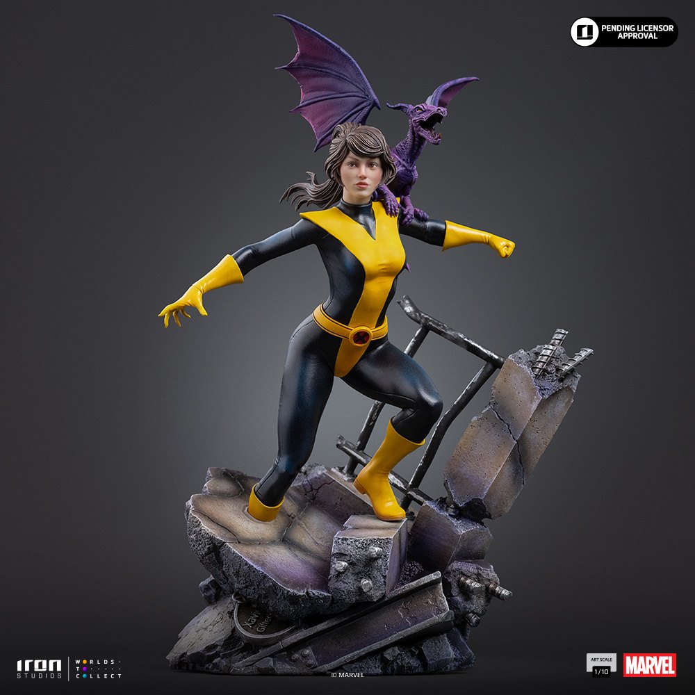 Kitty Pryde &amp; Lockheed 1:10 Scale Statue by Iron Studios — official photo 13