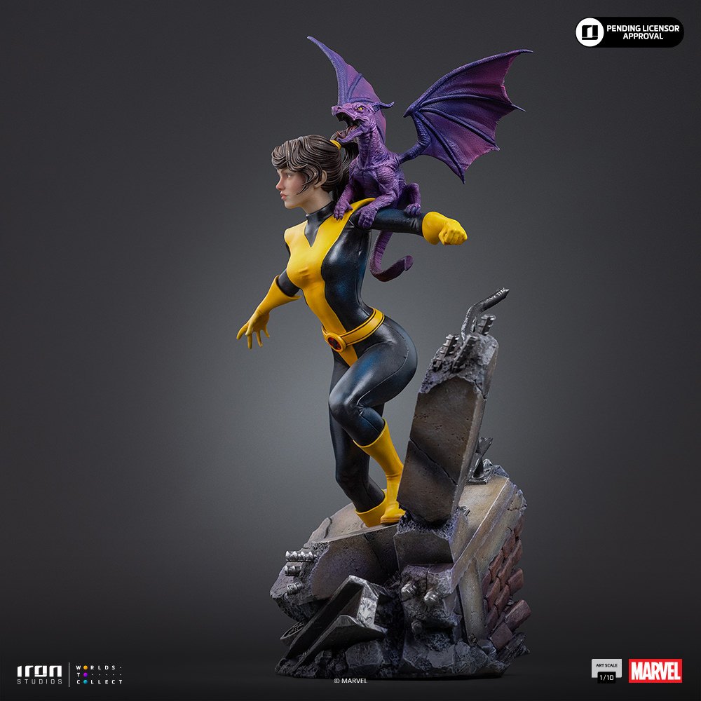 Kitty Pryde &amp; Lockheed 1:10 Scale Statue by Iron Studios — official photo 14