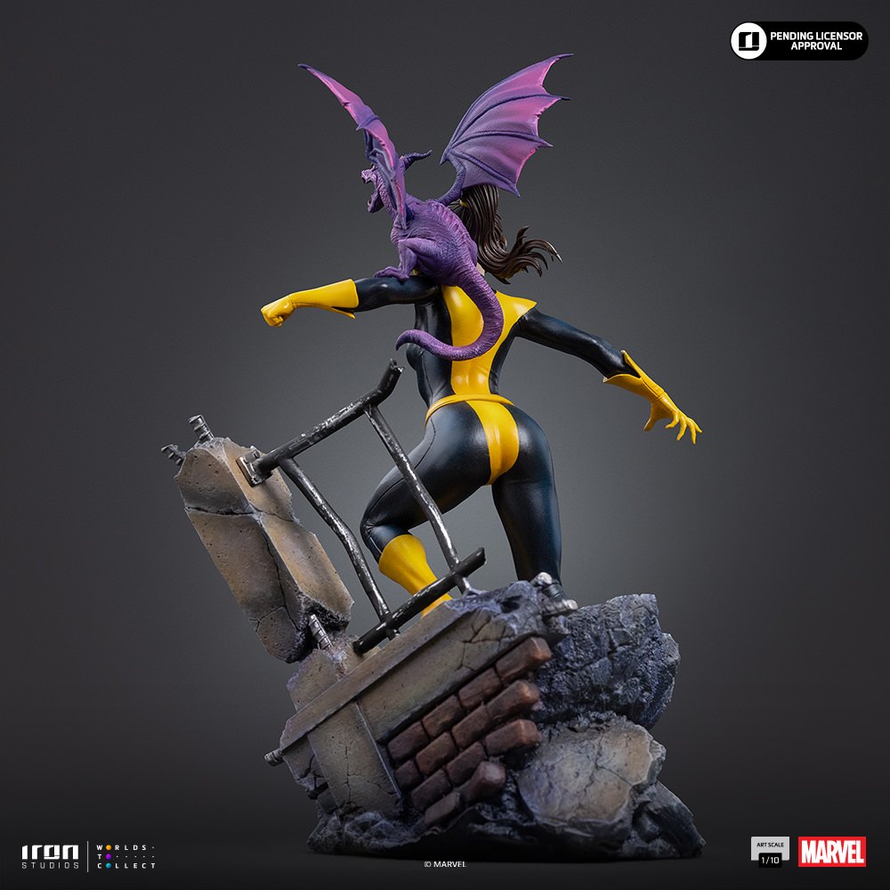 Kitty Pryde &amp; Lockheed 1:10 Scale Statue by Iron Studios — official photo 15