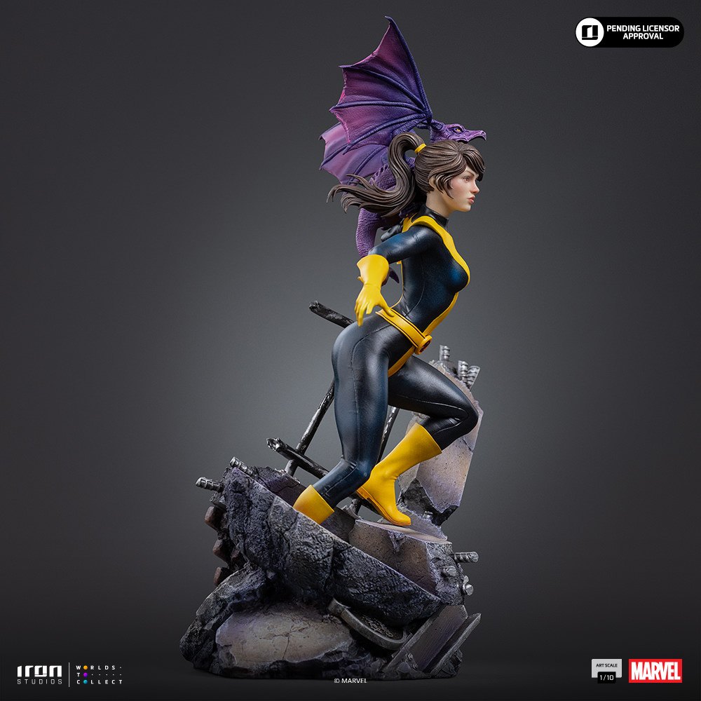 Kitty Pryde &amp; Lockheed 1:10 Scale Statue by Iron Studios — official photo 16