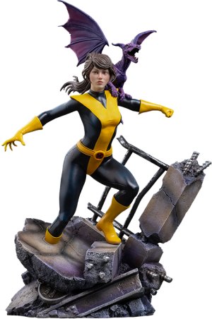 Kitty Pryde &amp; Lockheed 1:10 Scale Statue by Iron Studios — official photo 18