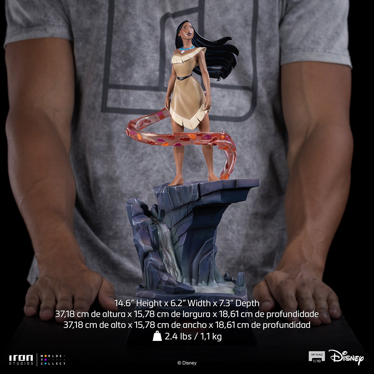 Pocahontas Colors of the Wind Version 1:10 Scale Statue by Iron Studios — official photo 13