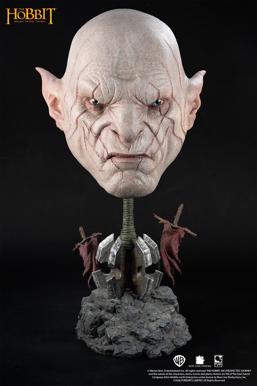 Azog Art Mask Life-Size Bust by PureArts — official photo 8