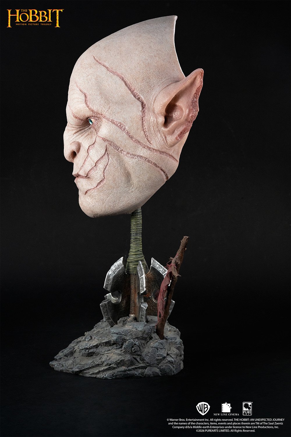 Azog Art Mask Life-Size Bust by PureArts — official photo 12