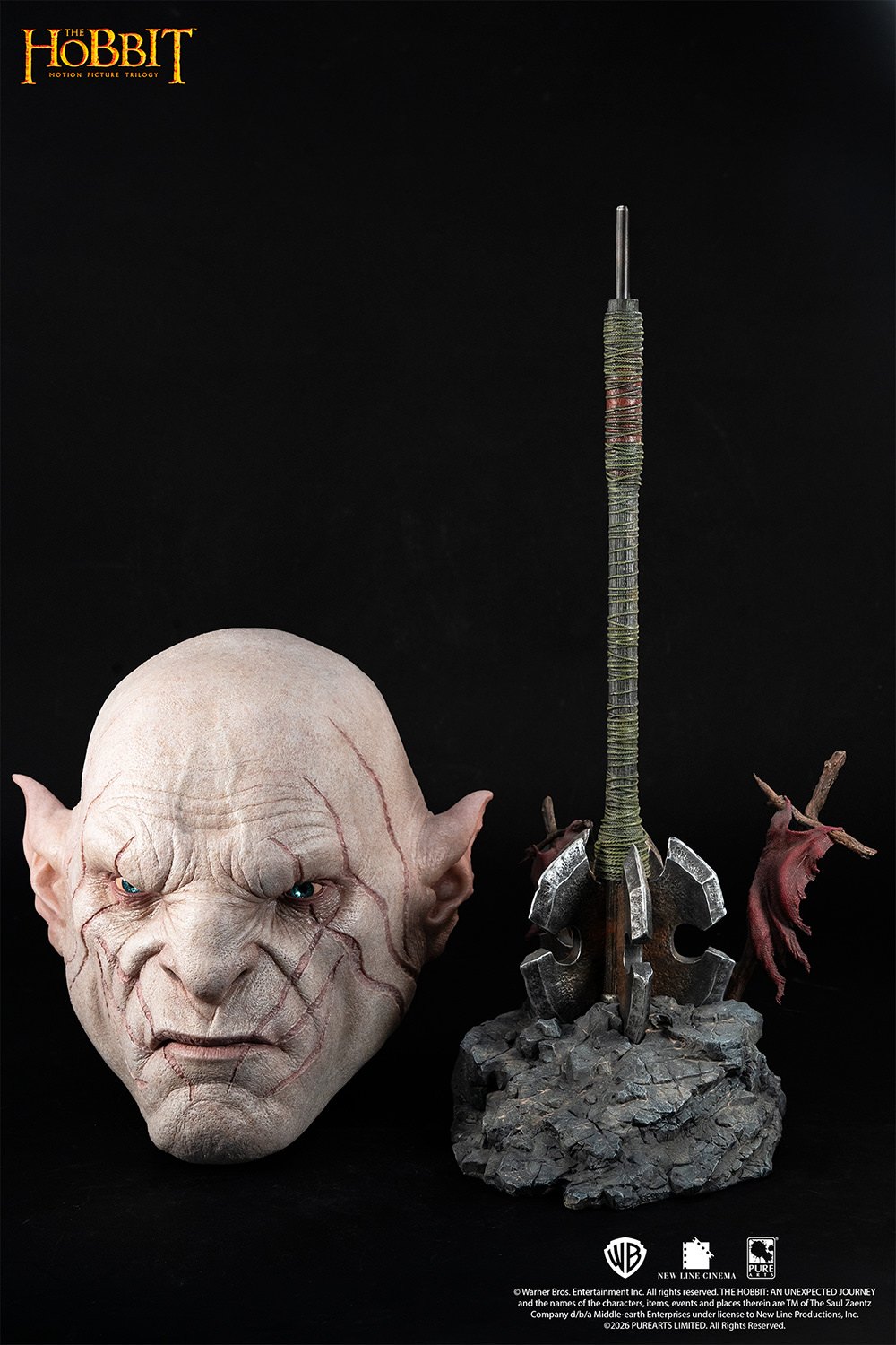 Azog Art Mask Life-Size Bust by PureArts — official photo 13