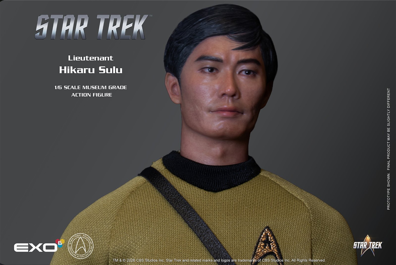 Lieutenant Hikaru Sulu  Sixth Scale Figure by EXO-6 — official photo 7