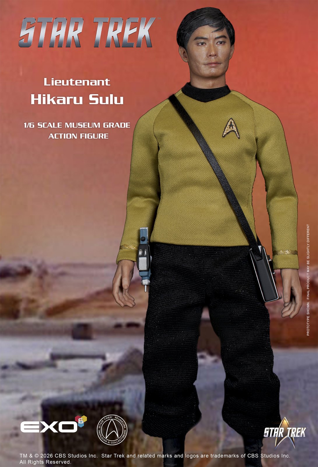 Lieutenant Hikaru Sulu  Sixth Scale Figure by EXO-6 — official photo 8