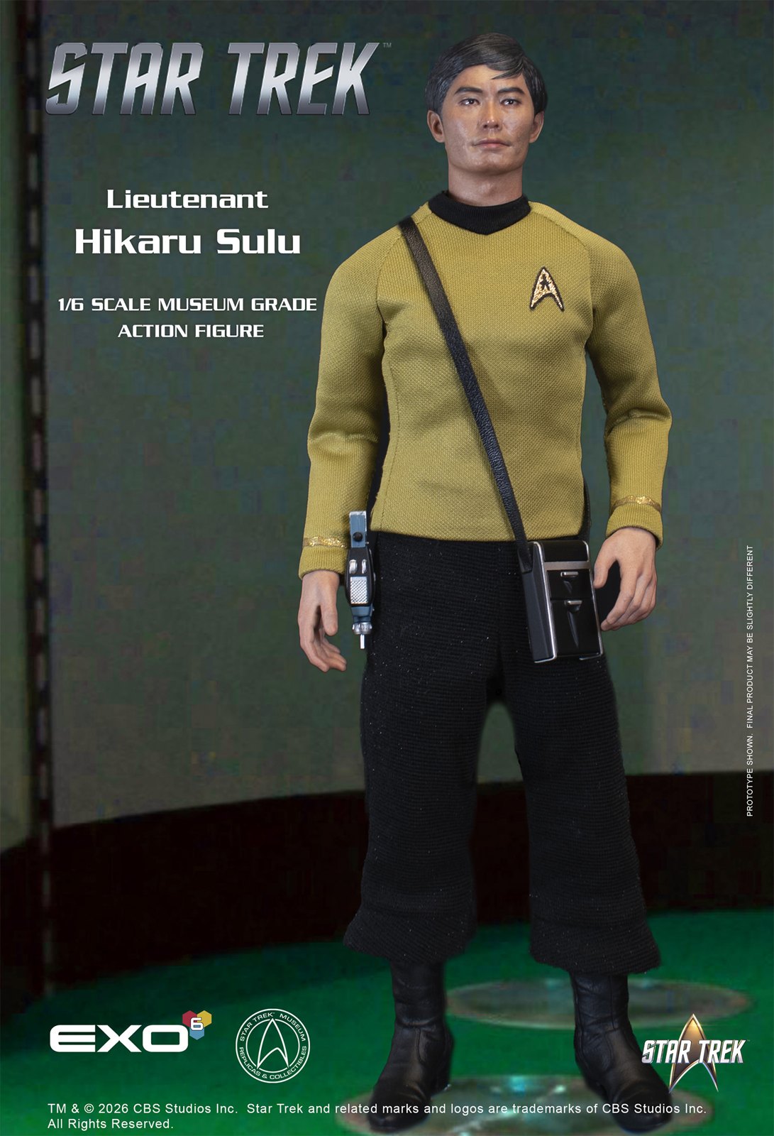 Lieutenant Hikaru Sulu  Sixth Scale Figure by EXO-6 — official photo 9