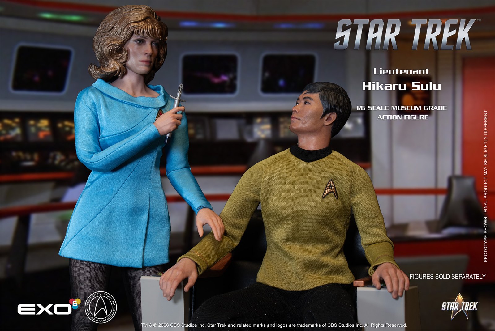 Lieutenant Hikaru Sulu  Sixth Scale Figure by EXO-6 — official photo 12