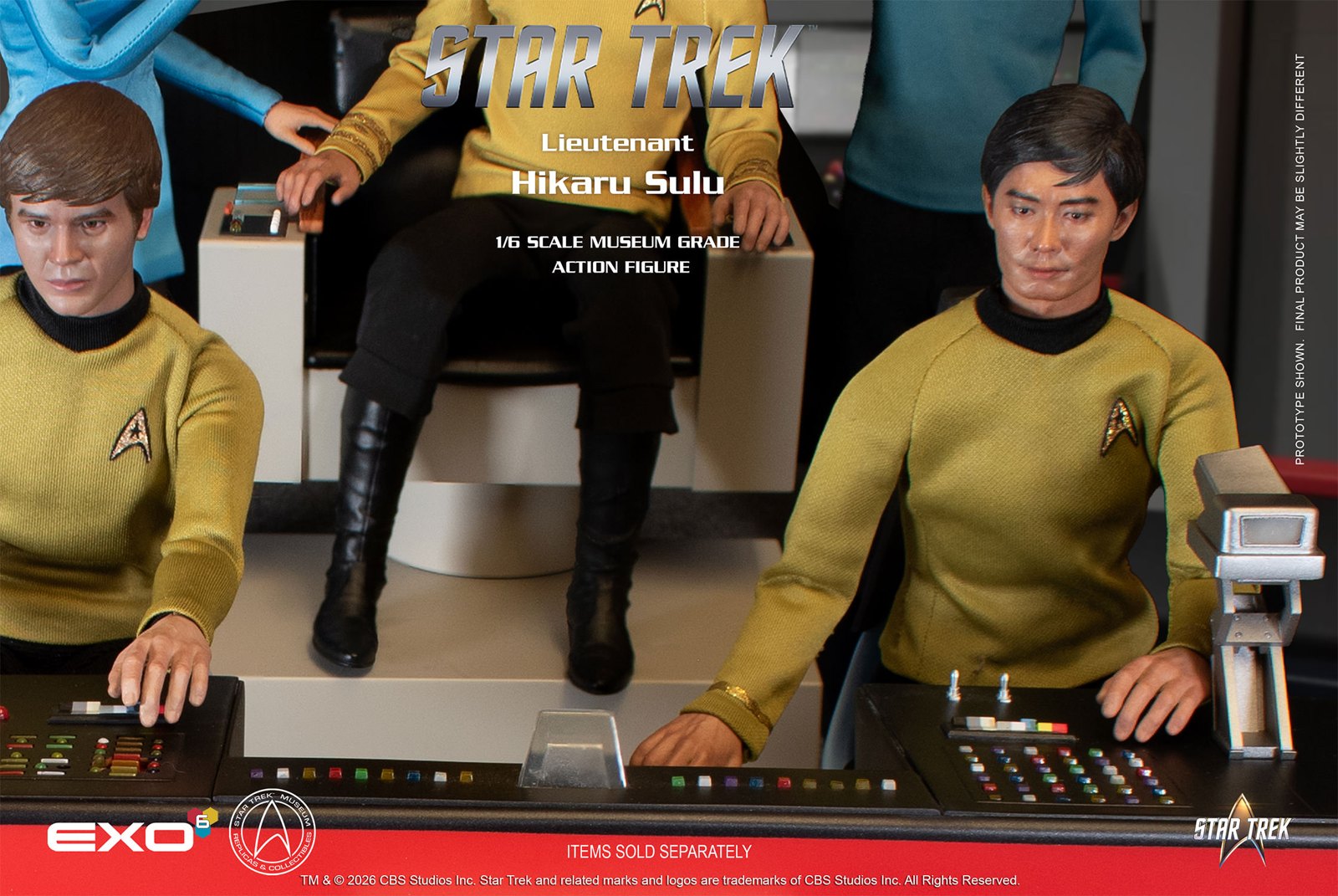 Lieutenant Hikaru Sulu  Sixth Scale Figure by EXO-6 — official photo 14