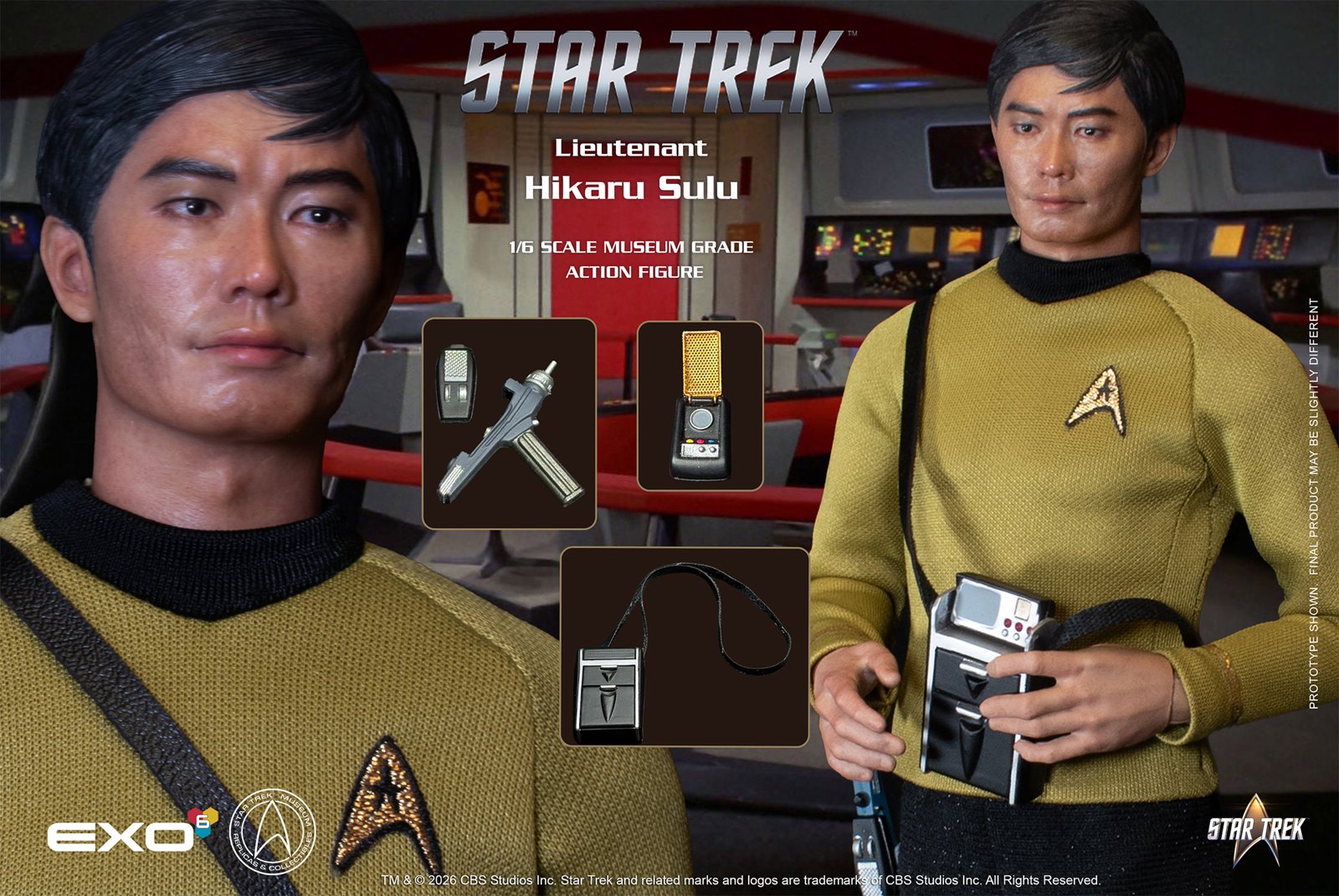 Lieutenant Hikaru Sulu  Sixth Scale Figure by EXO-6 — official photo 15