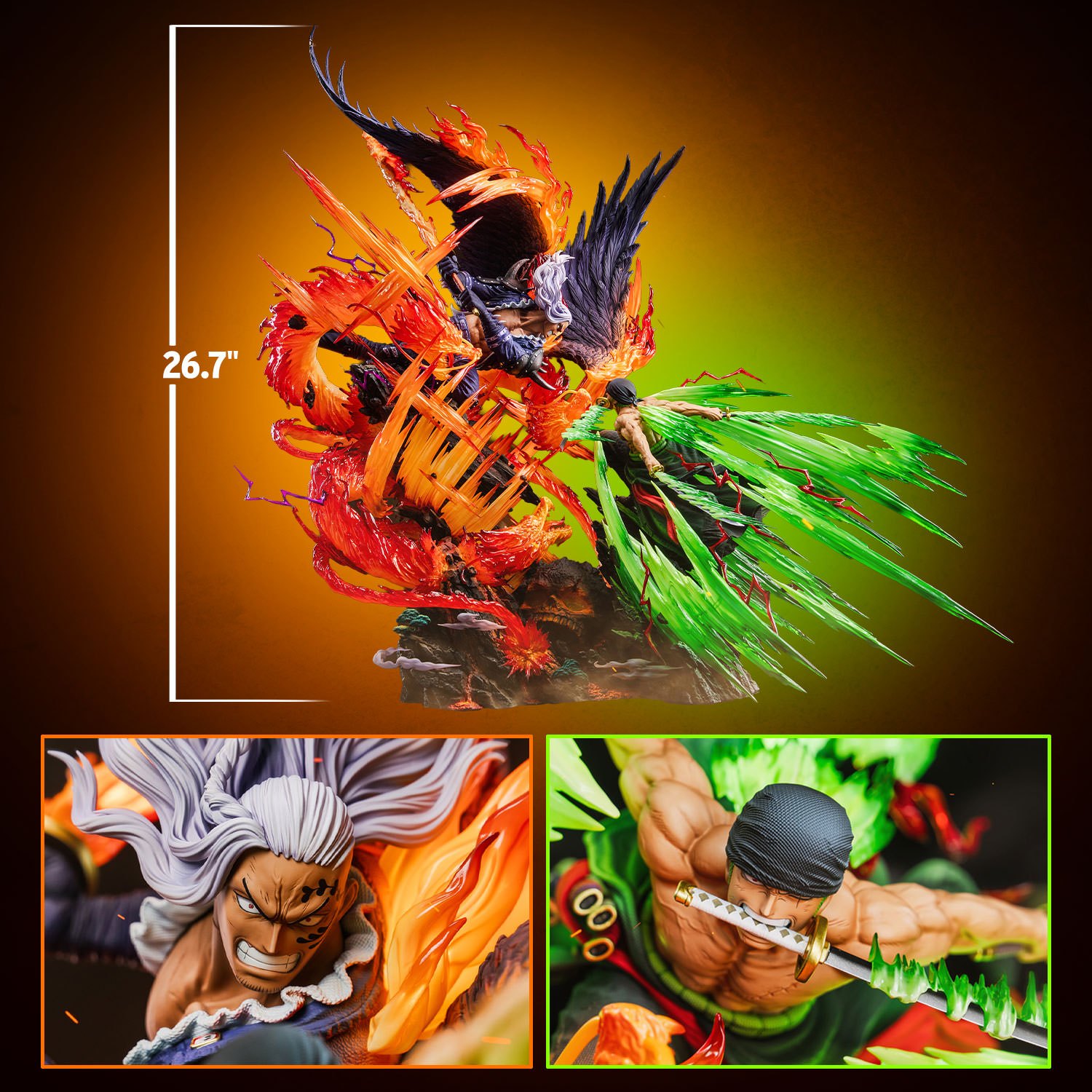 Zoro vs. King Statue by Jimei Palace x Anikingdom