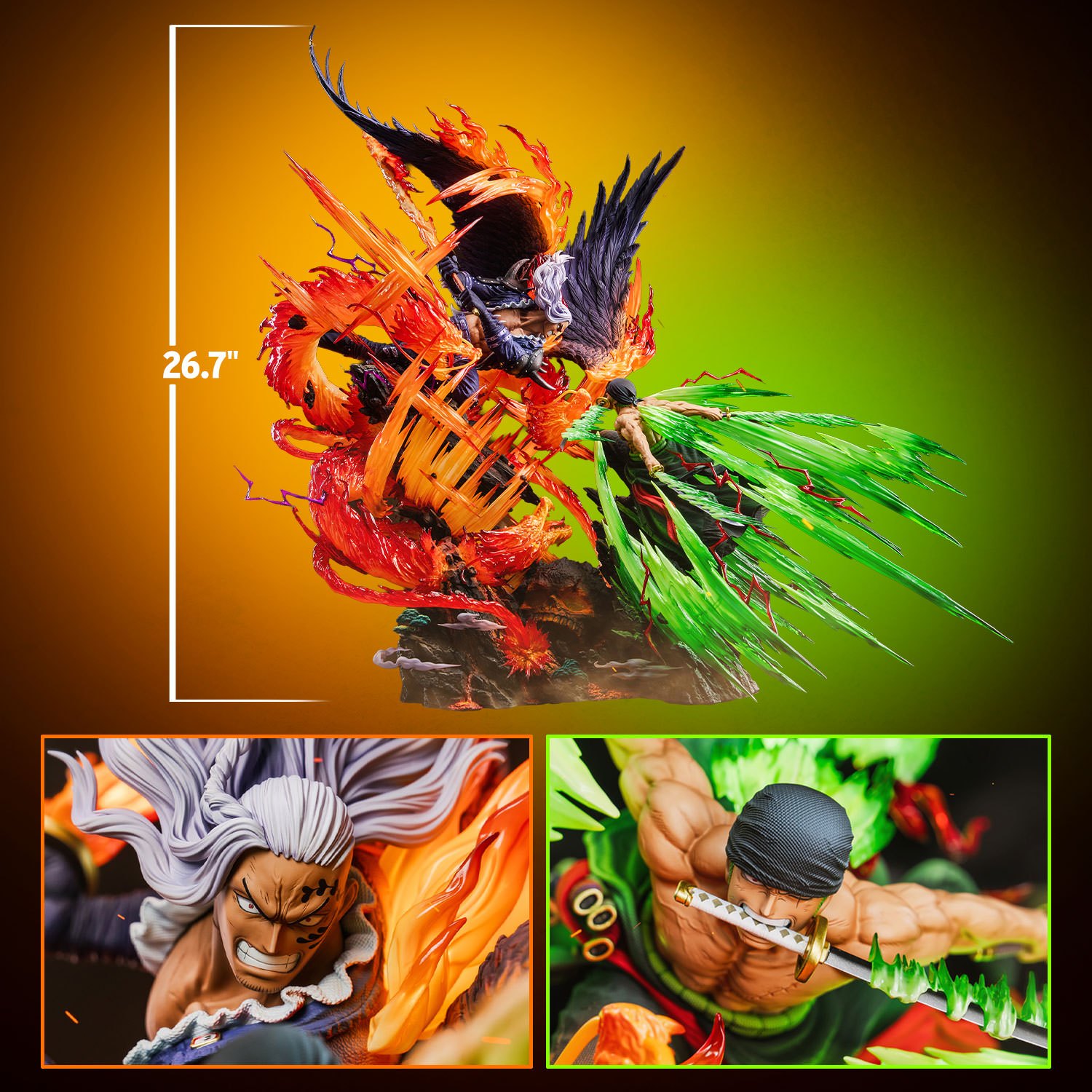 Zoro vs. King Statue by Jimei Palace x Anikingdom — official photo 15