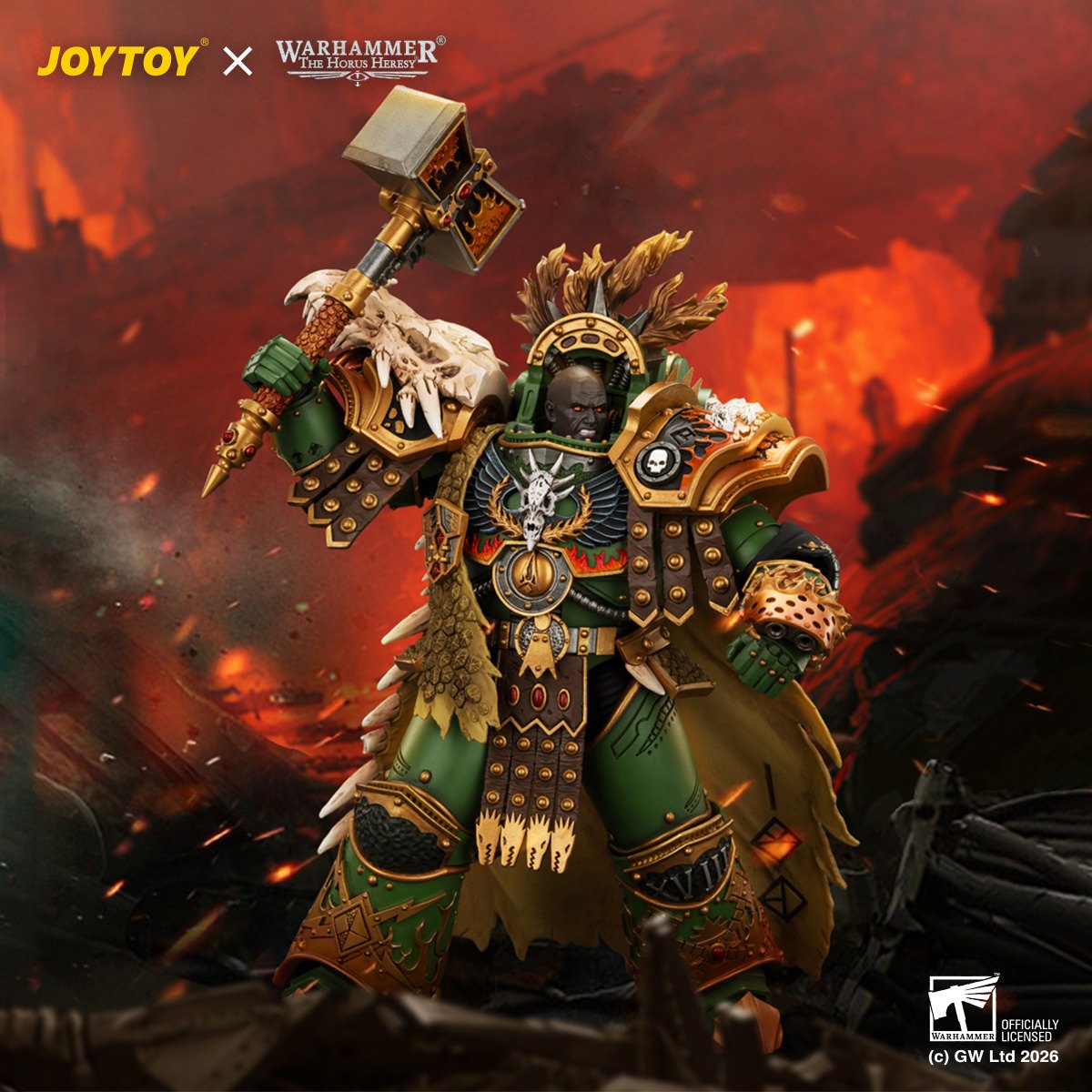 Vulkan, Primarch of the XVIIIth Legion Action by JoyToy