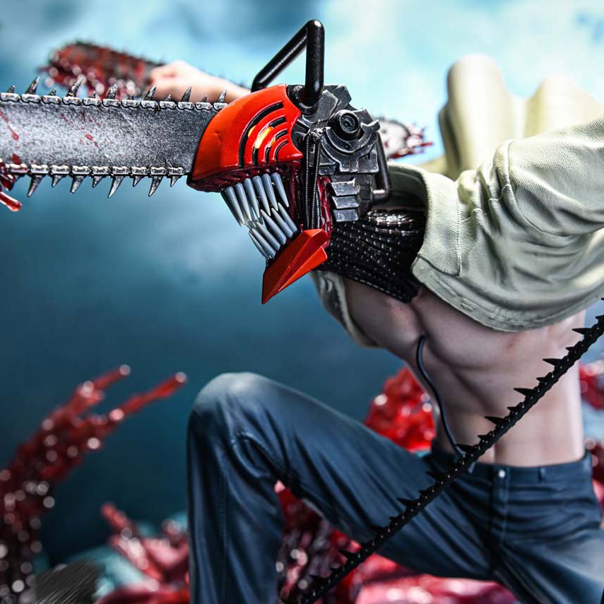 Chainsaw Man & Beam (Bonus Version) Statue by Prime 1 Studio — official photo 7