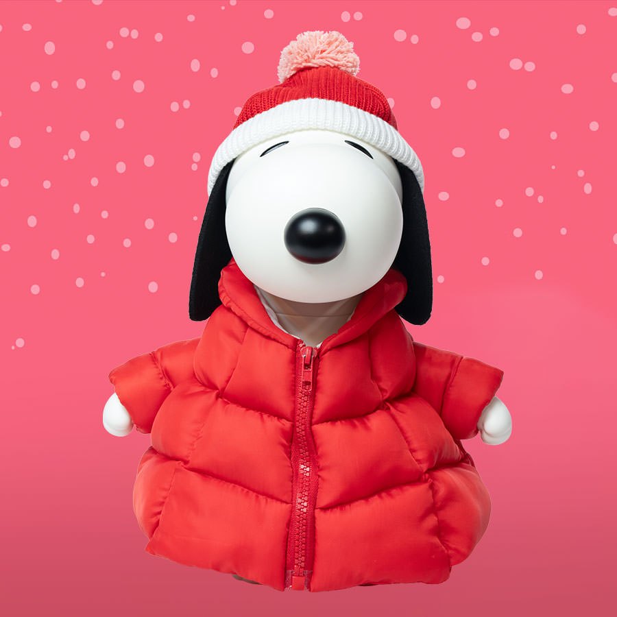 Snoopy (Red Puffy Coat) Vinyl Collectible by Super7