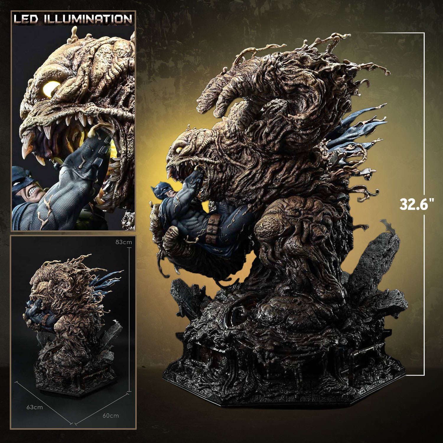 Batman vs Clayface (Deluxe Bonus Version) Quarter Scale Statue by Prime 1 Studio