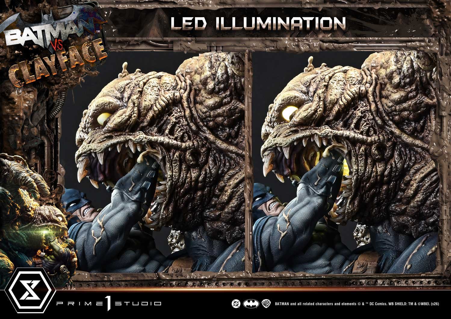 Batman vs Clayface (Deluxe Bonus Version) Quarter Scale Statue by Prime 1 Studio — official photo 8