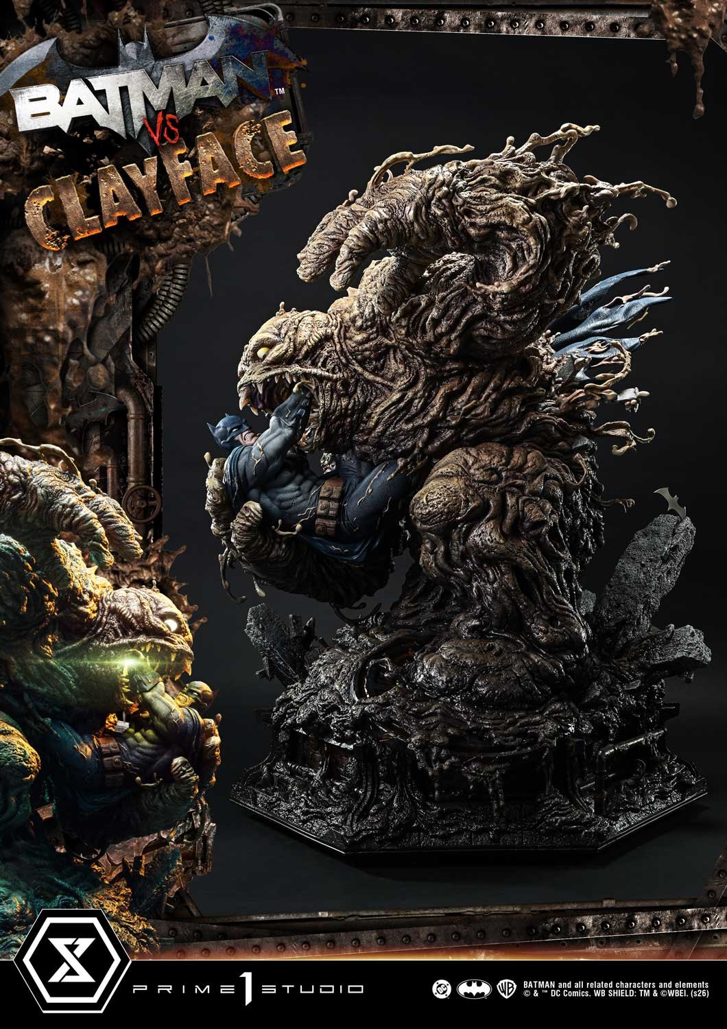 Batman vs Clayface (Deluxe Bonus Version) Quarter Scale Statue by Prime 1 Studio — official photo 9