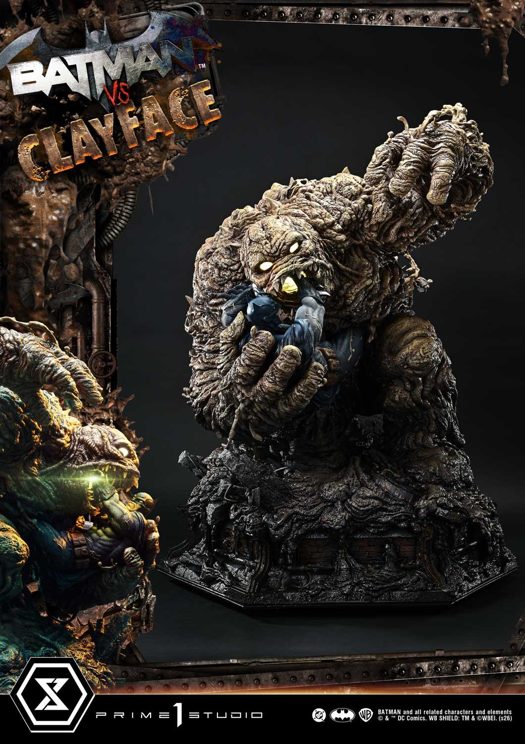 Batman vs Clayface (Deluxe Bonus Version) Quarter Scale Statue by Prime 1 Studio — official photo 10