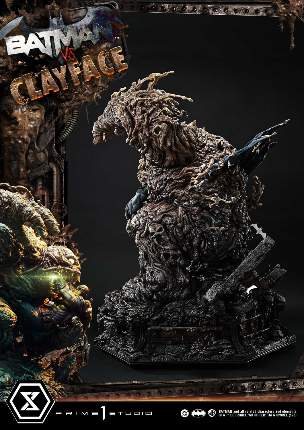 Batman vs Clayface (Deluxe Bonus Version) Quarter Scale Statue by Prime 1 Studio — official photo 12