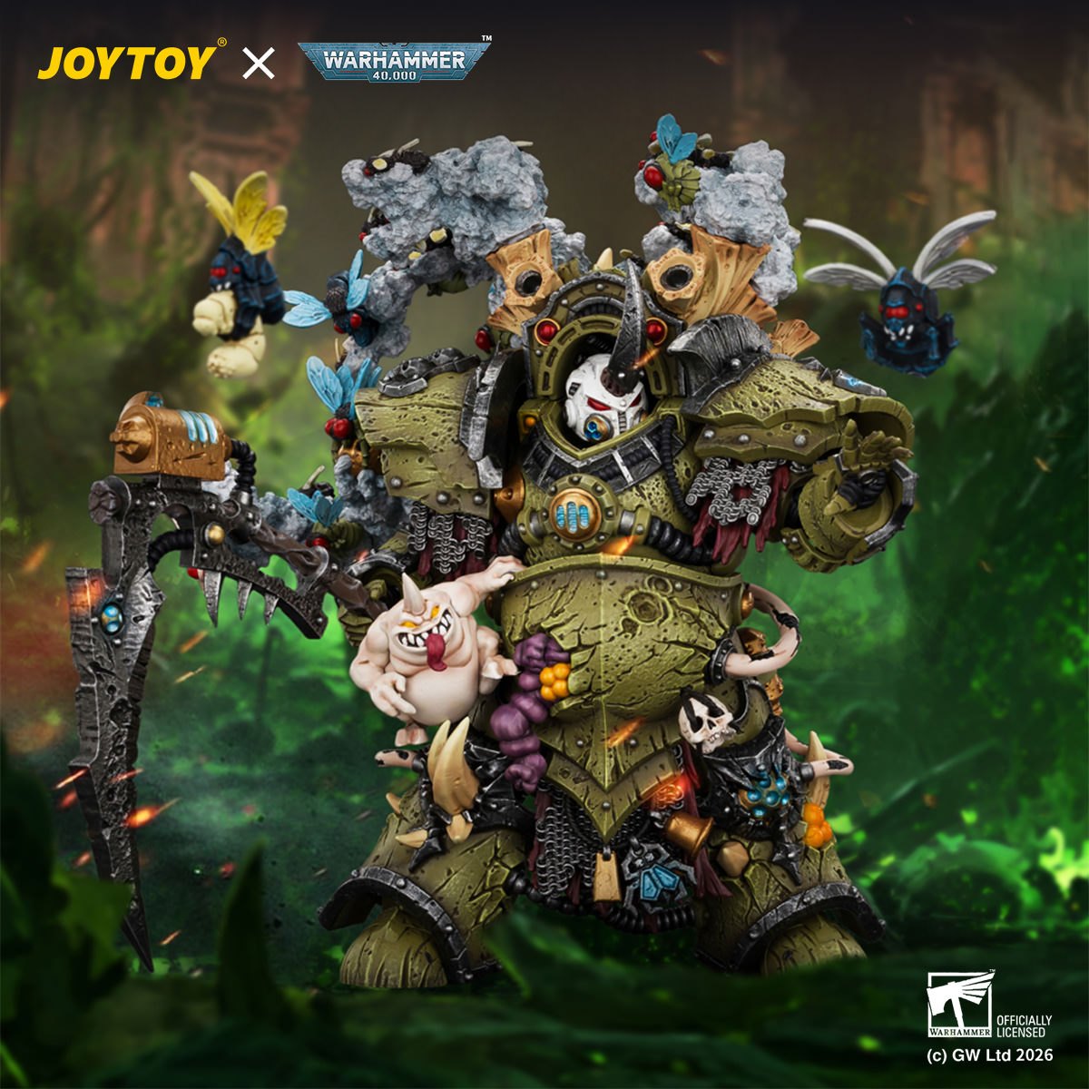 Death Guard Typhus, Herald of the Plague God Action Figure by JoyToy