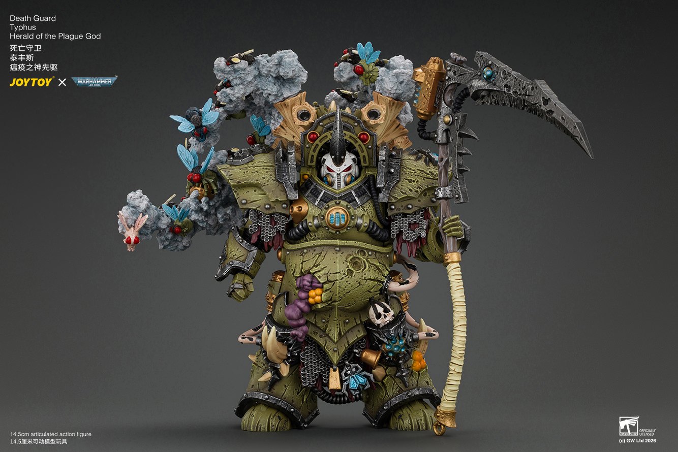 Death Guard Typhus, Herald of the Plague God Action Figure by JoyToy — official photo 6