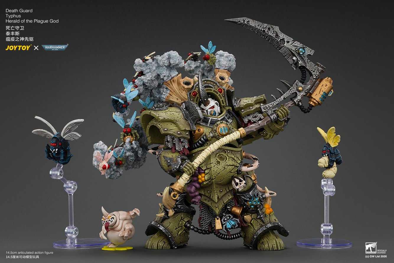 Death Guard Typhus, Herald of the Plague God Action Figure by JoyToy — official photo 7