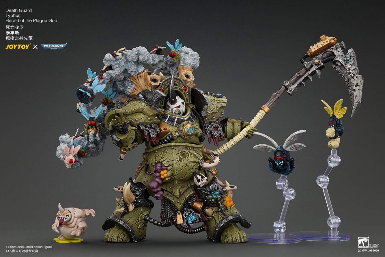 Death Guard Typhus, Herald of the Plague God Action Figure by JoyToy — official photo 8