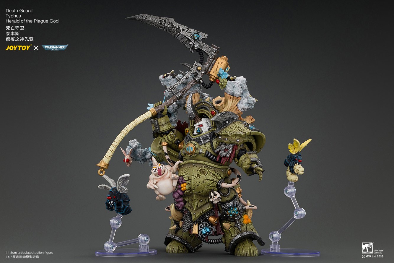 Death Guard Typhus, Herald of the Plague God Action Figure by JoyToy — official photo 13