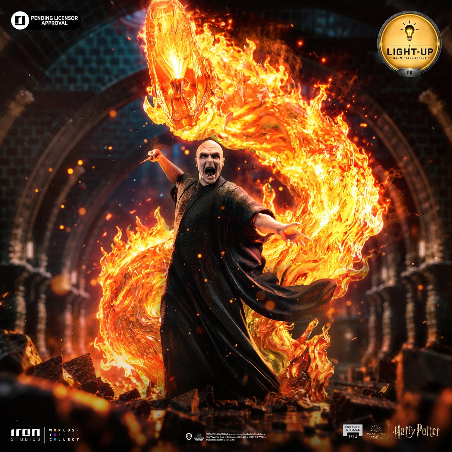 Voldemort Unleashed 1:10 Scale Statue by Iron Studios