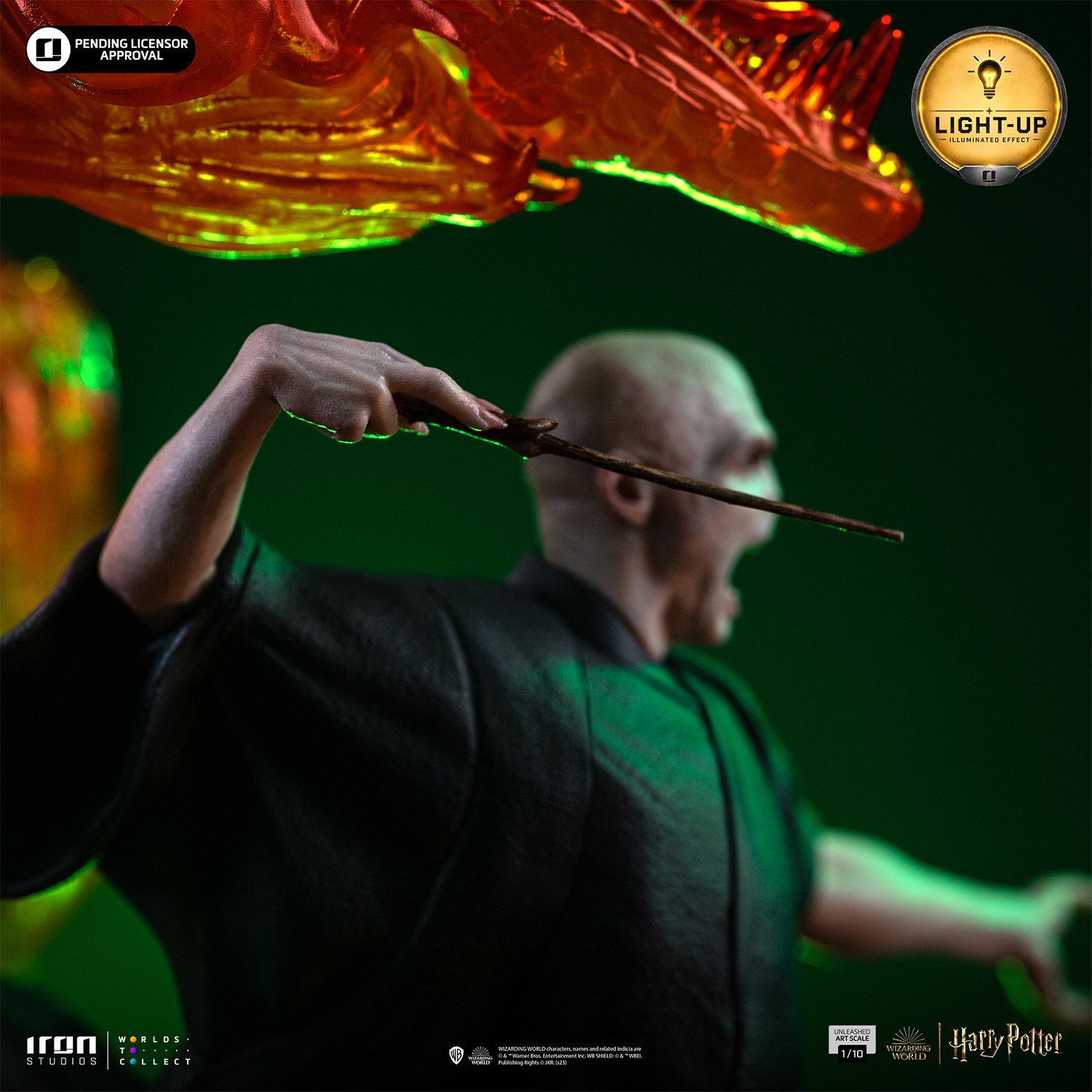 Voldemort Unleashed 1:10 Scale Statue by Iron Studios — official photo 4