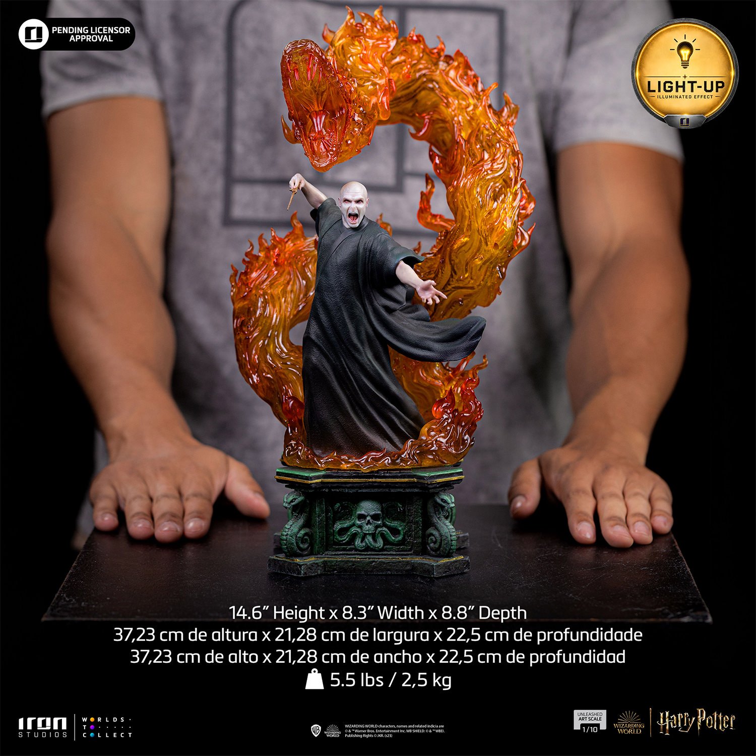 Voldemort Unleashed 1:10 Scale Statue by Iron Studios — official photo 12