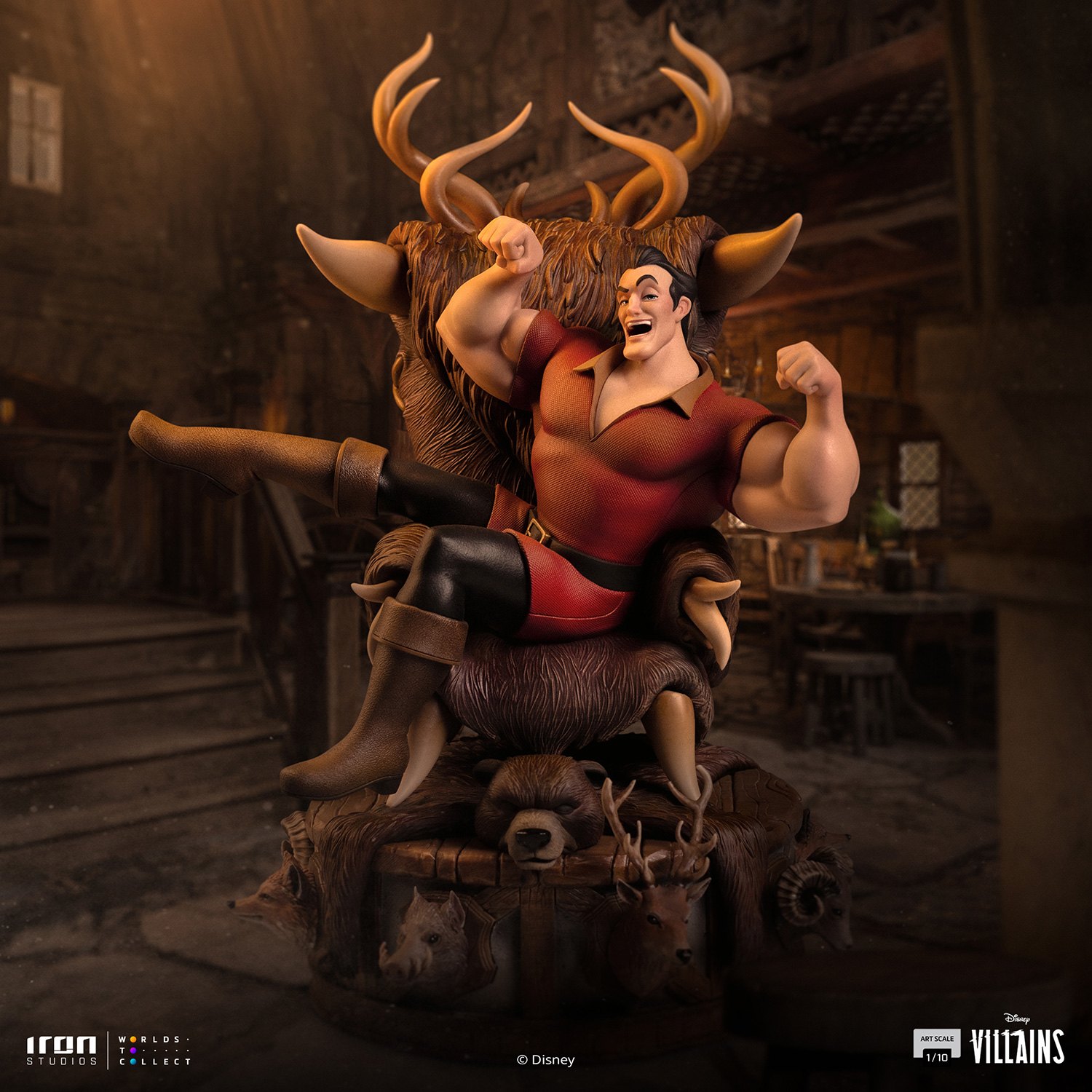 Gaston Deluxe 1:10 Scale Statue by Iron Studios